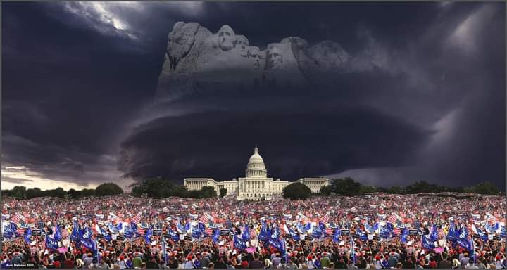 liberty ascends on washington