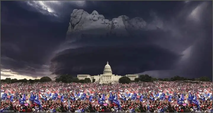 liberty ascends on washington