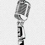 white microphone