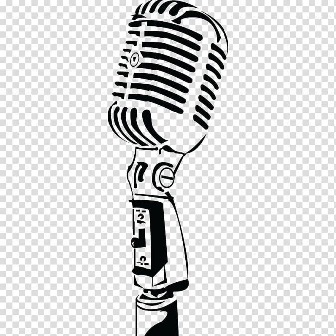 white microphone