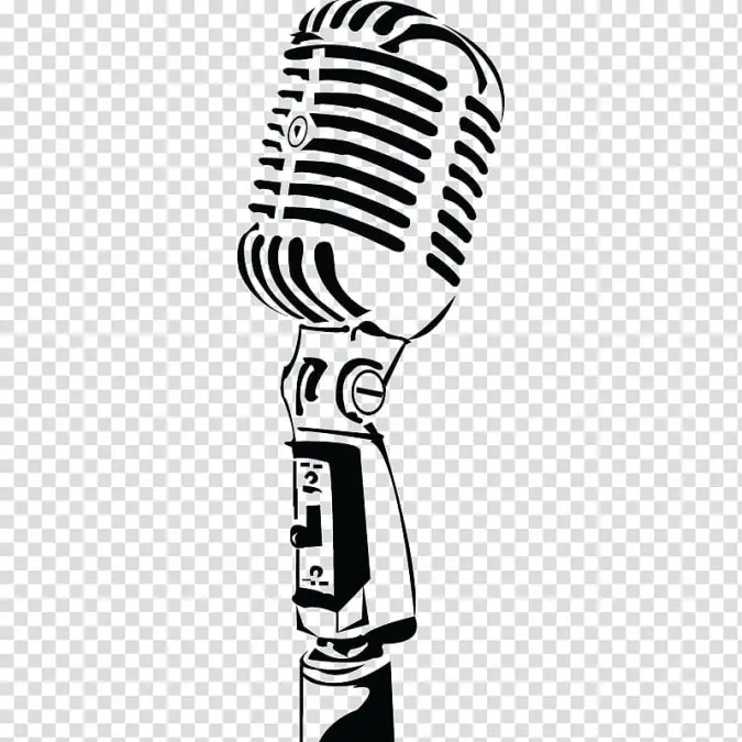 white microphone