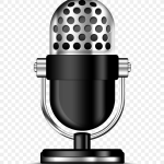 white microphone