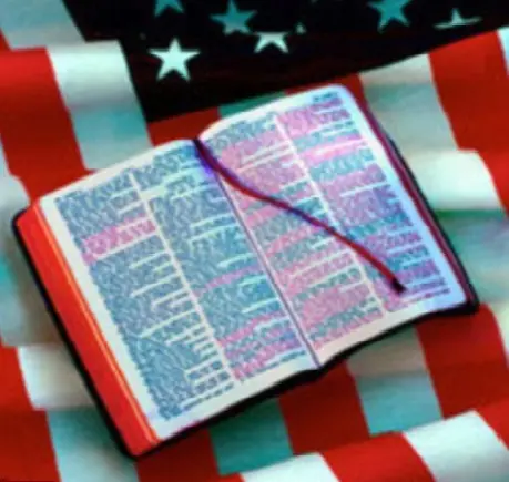 bible and american flag