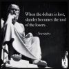 socrates slander by losers of the debate