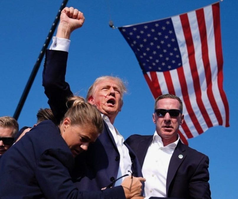 trump shot fight fight fight