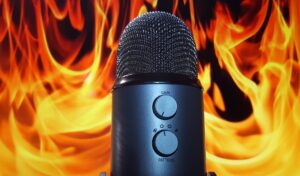Flaming Microphone