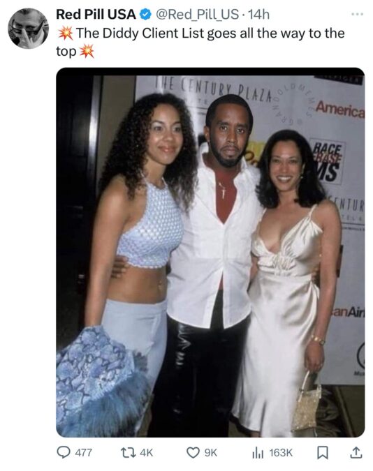 kamala with p diddy