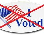I didnt vote voted sticker crossed out