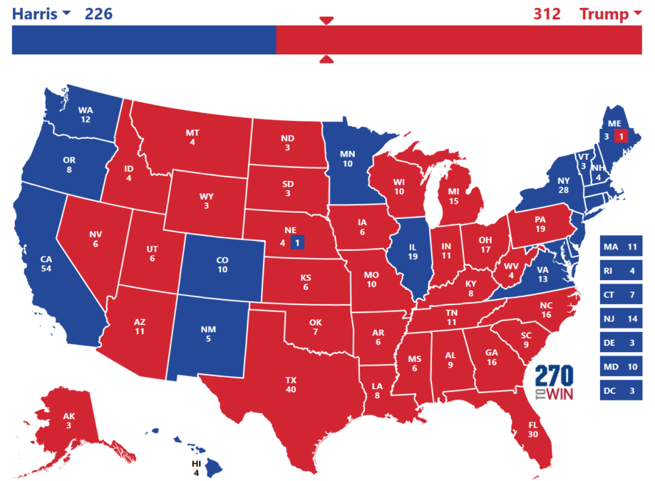 2024 Electoral College Map final
