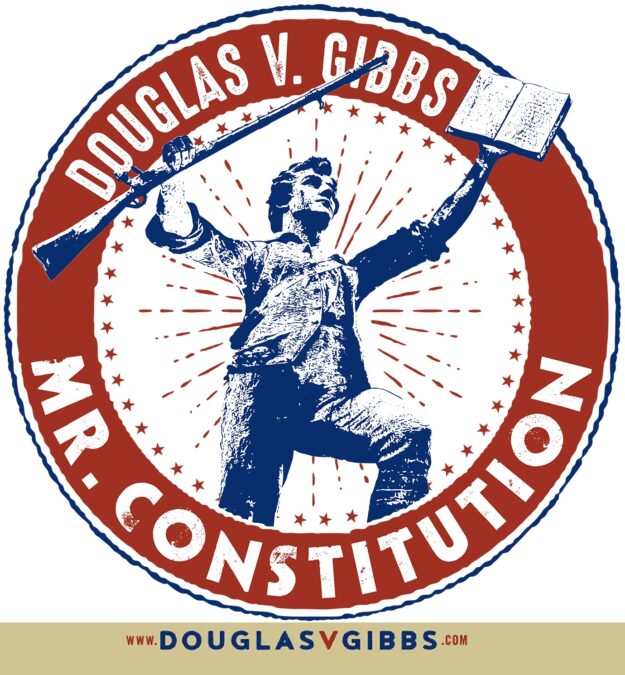 Mr Constitution Logo and web address for plate