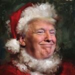 Trump Santa Claus square