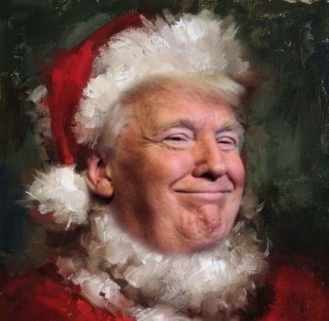 Trump Santa Claus square