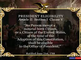 natural born citizen clause