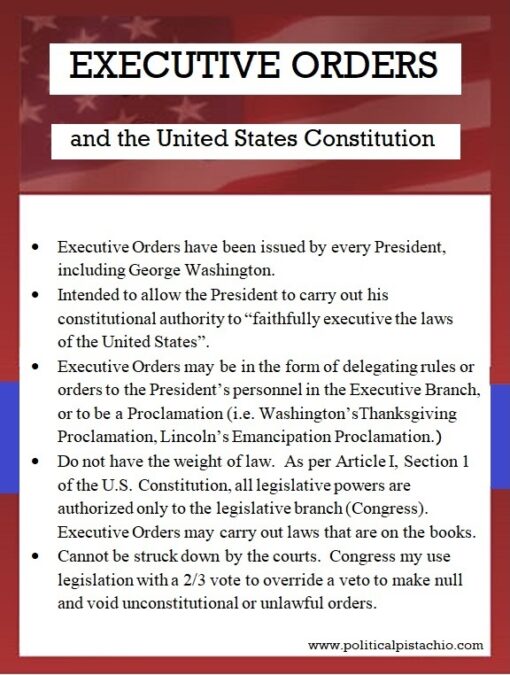 Executive Orders and the US Constitution