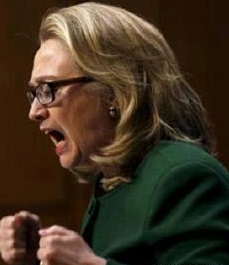 angry hillary clinton