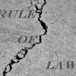 rule of law broken and split
