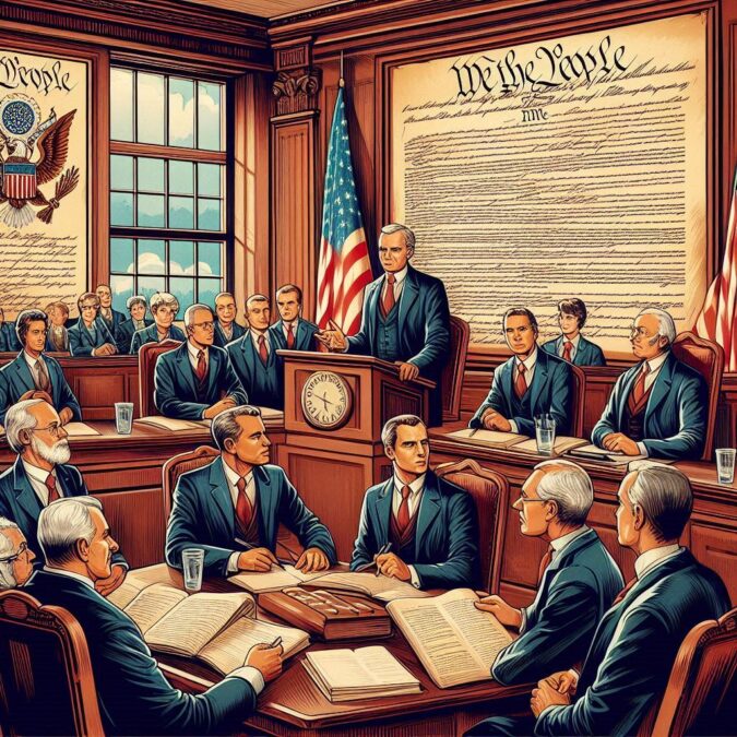 Meeting of scholars regarding the Constitution