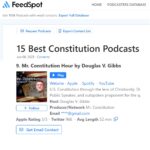 no 9 rank feedspot for mr constitution hour