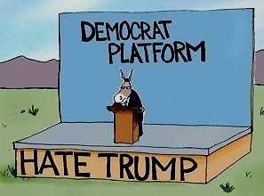 democrat platform hate trump
