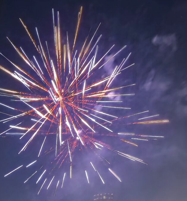 fireworks at Medford Rogues 2025 Independence day