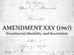 25th Amendment