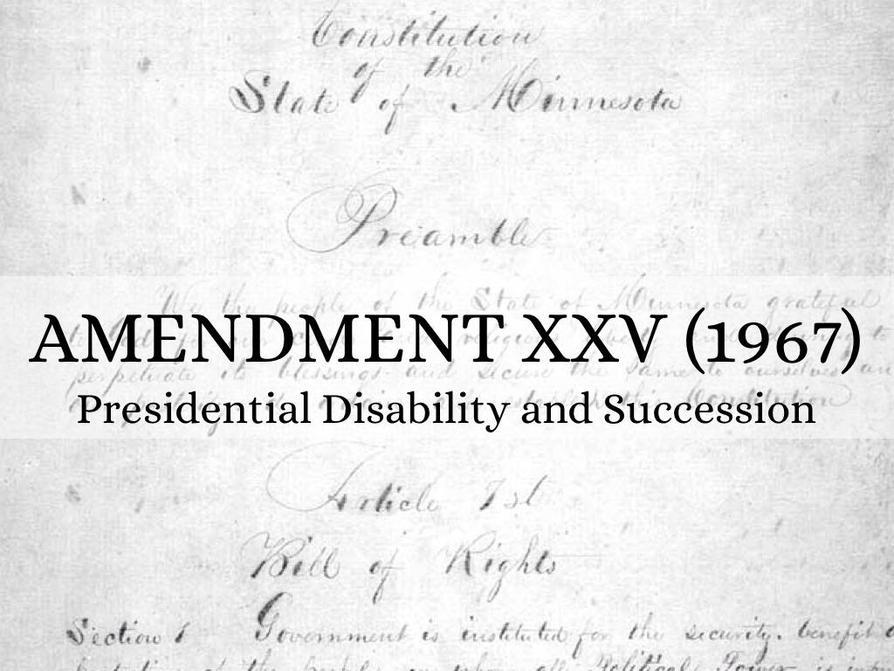 25th Amendment