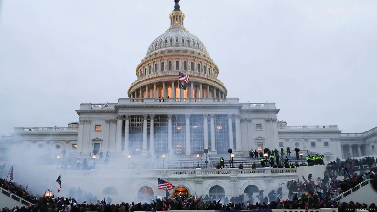 Capitol jan 6 smoke and protests