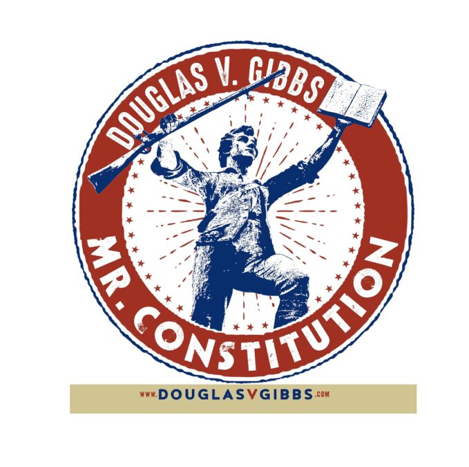 Mr Constitution Logo and web address with border