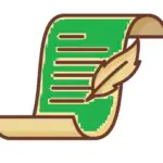 Scroll Icon Green