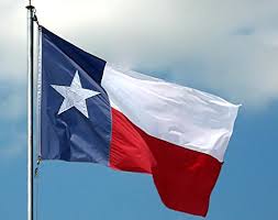 texas flag waving in the wind
